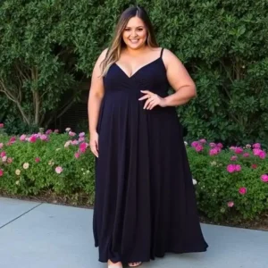 Elegant plus-size wedding guest dresses in various styles, perfect for any wedding theme.